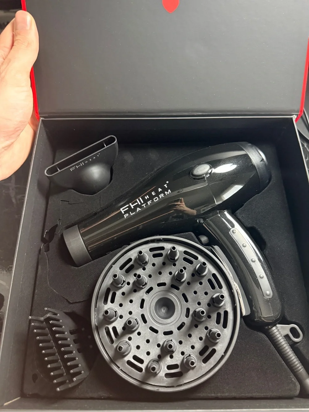 FHI Heat Platform 2000 Black Hair Dryer - Tourmaline Ceramic